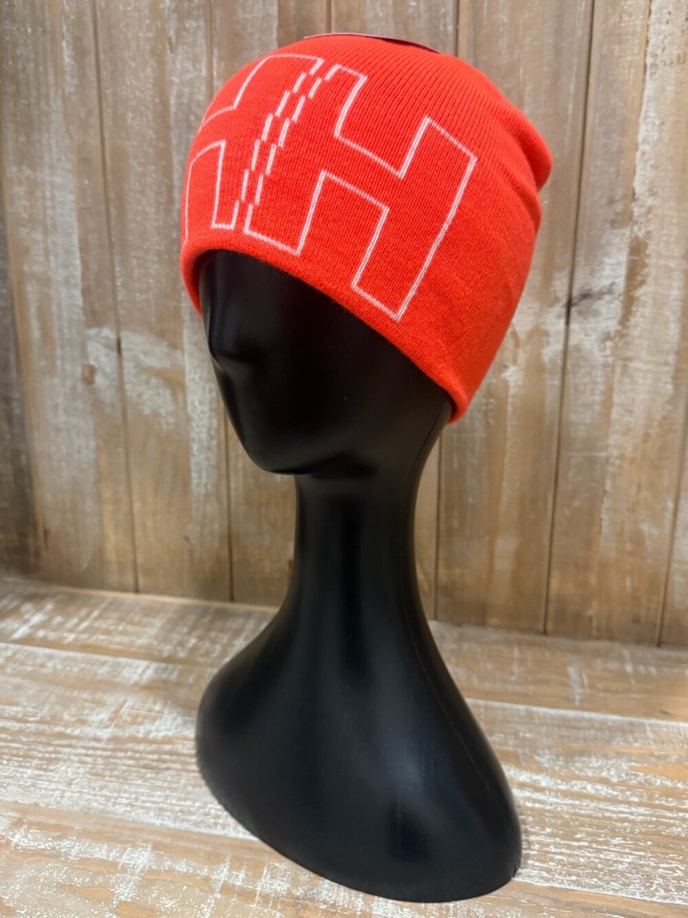 Helly Hansen Kids Outline Beanie 53-54 Orange HH Logo Skull Cap Ski Winter New